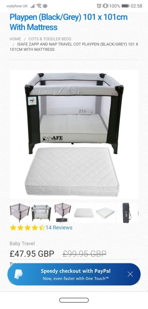 isafe travel cot